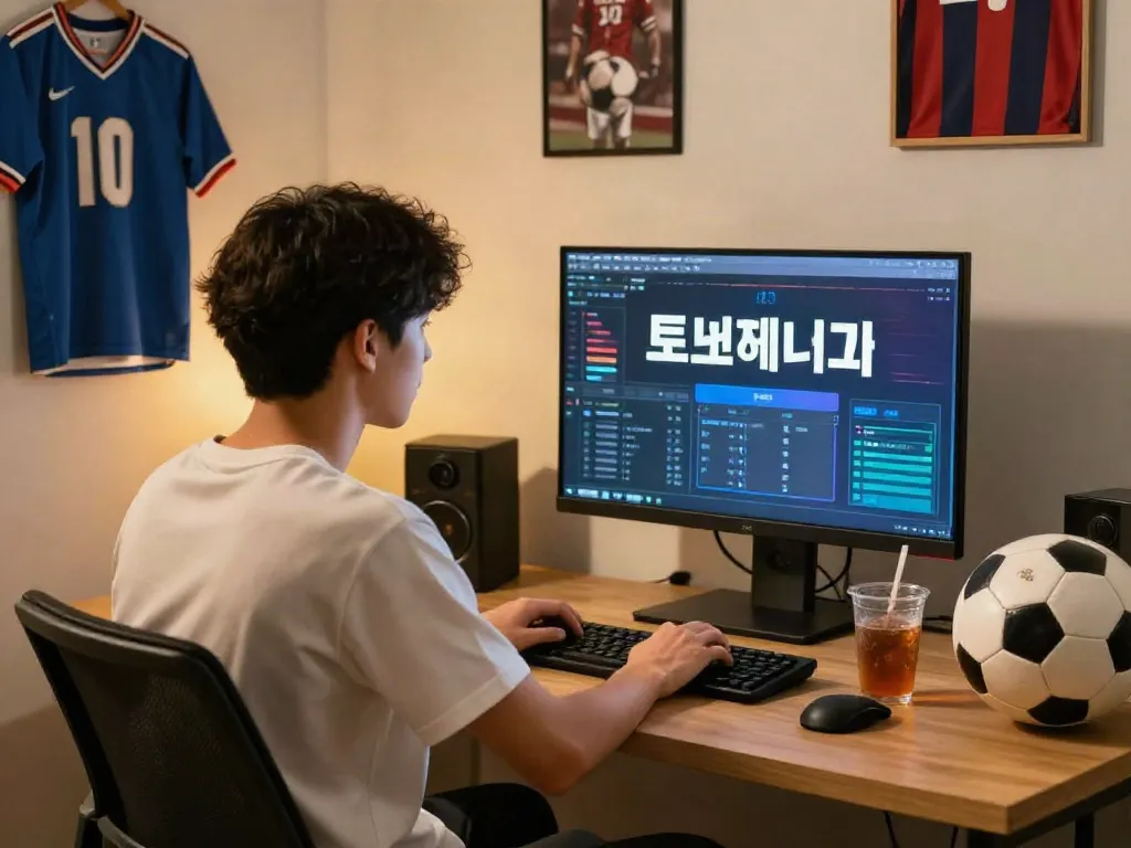 토토사이트에서 온라인 베팅에 몰입하는 젊은 성인
