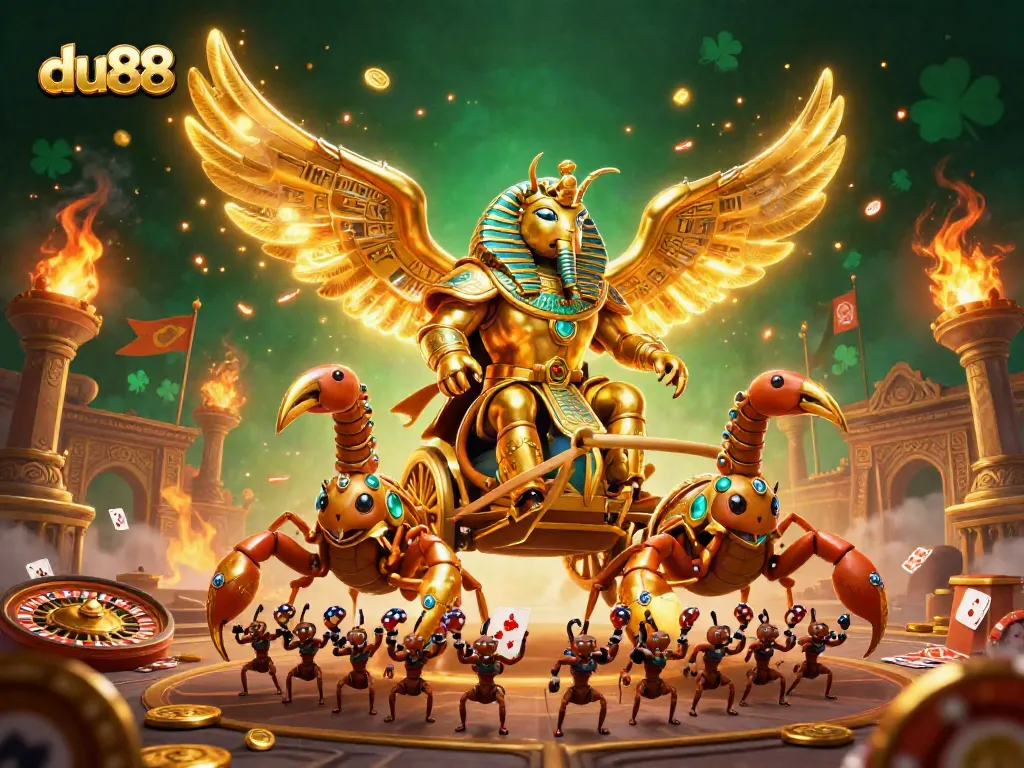 Engage with du88's live casino experience, featuring vibrant characters and elements enhancing the thrill of betting.