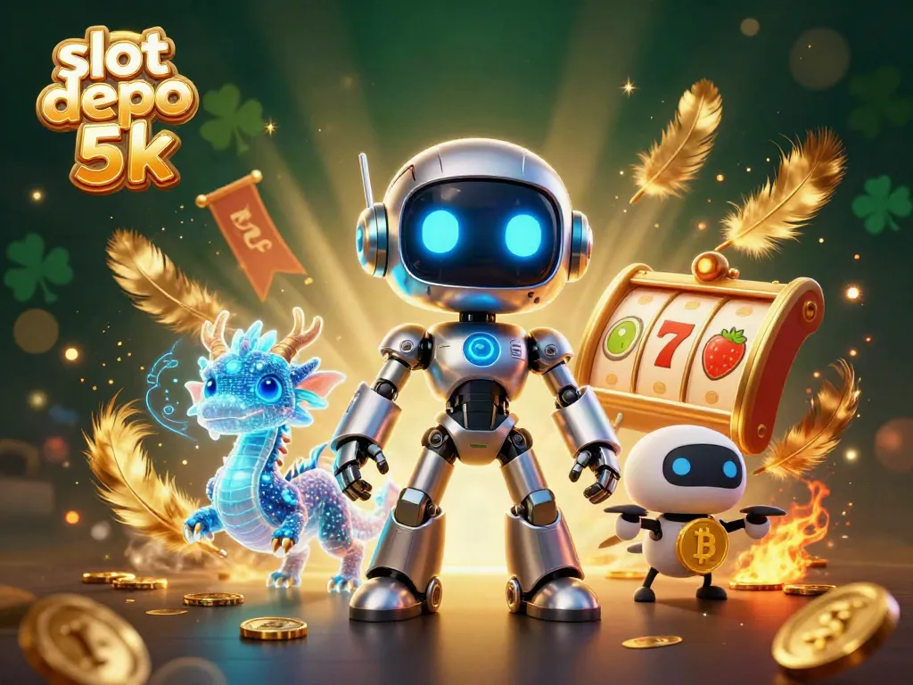 Engage with slot depo 5k vibrant gaming universe featuring neon cyberpunk characters and dynamic slot elements.