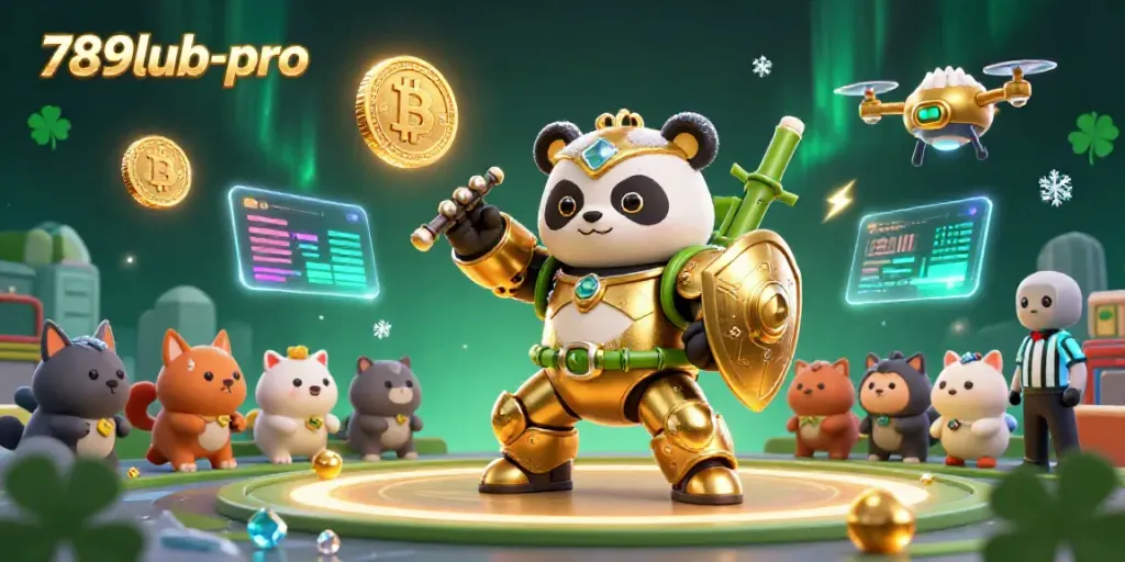 Experience 789lub-pro with a vibrant casino scene showcasing thrilling game action and cryptocurrency elements.
