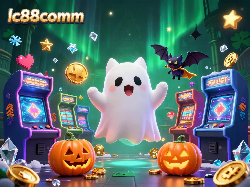 Engage with thrilling gameplay at lc88comm featuring ghostly visuals and vibrant casino elements.