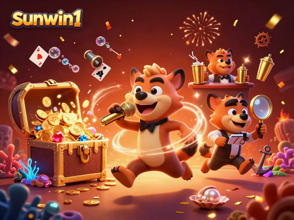 Experience thrilling games at sunwin1 with a lively casino atmosphere, featuring an entertaining hyena comedy club.