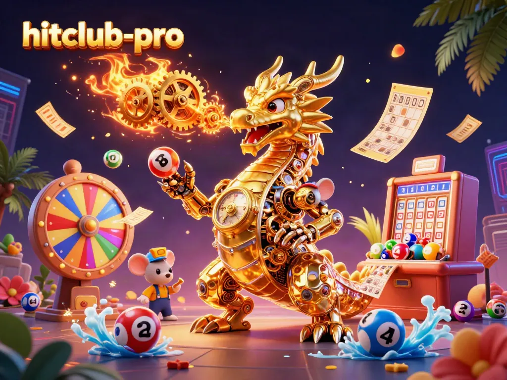 Join the excitement at hitclub-pro with vivid lottery elements and animated casino vibes.