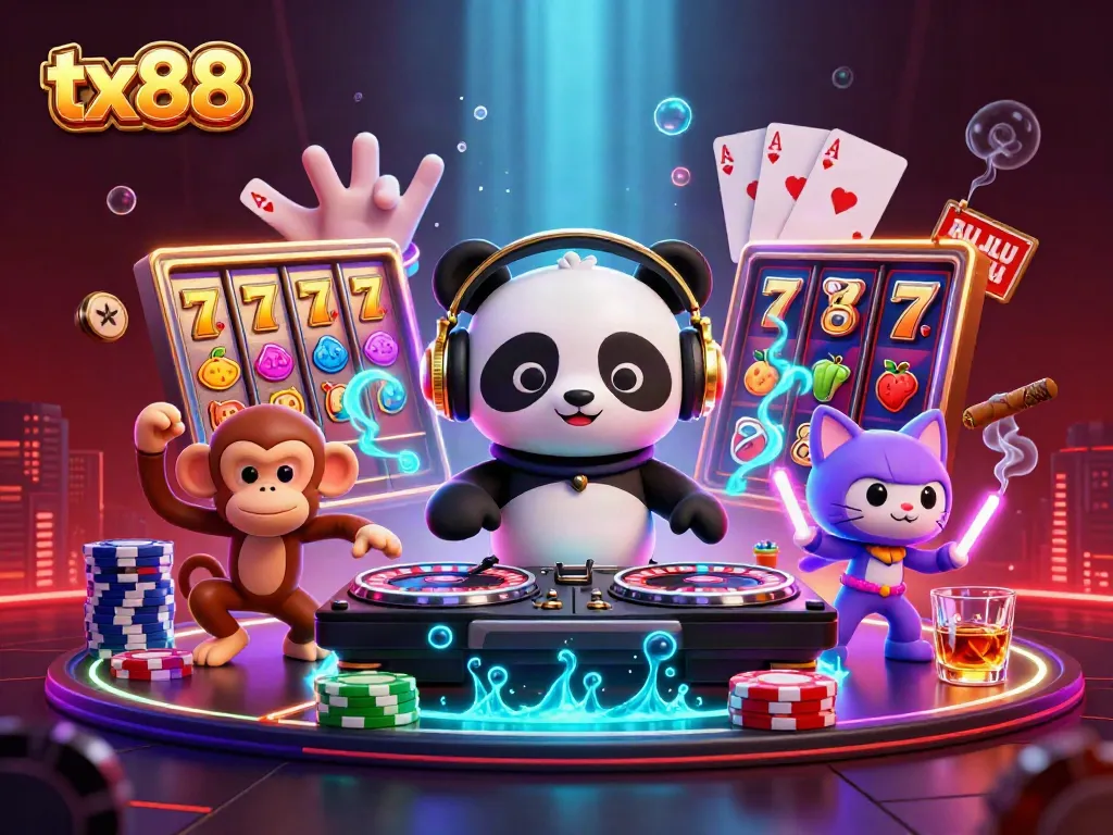 Join the excitement at tx88 by spinning reels and winning big in a vibrant casino scene.