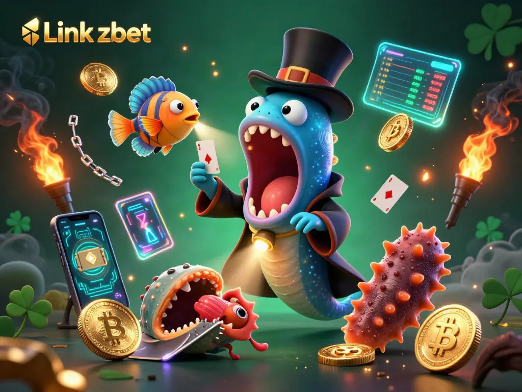 Experience the thrilling magic of Link zbet with vibrant underwater characters performing captivating tricks.